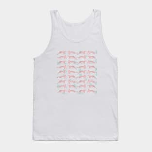 Pink Leopard Design Tank Top